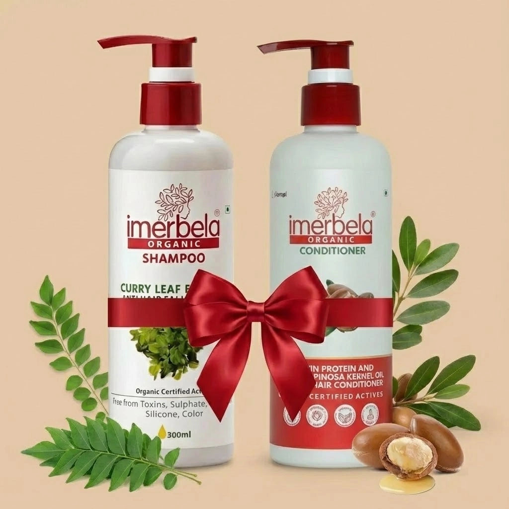 Curry leave shampoo + Argania Hair Conditioner