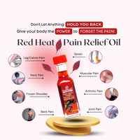 Red Heat Pain Relief Oil Pack of 2