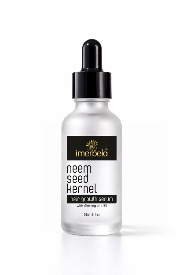 Imerbela Neem Seed Kernel Hair Growth Serum with Ginseng & B5 –  30ml Pack